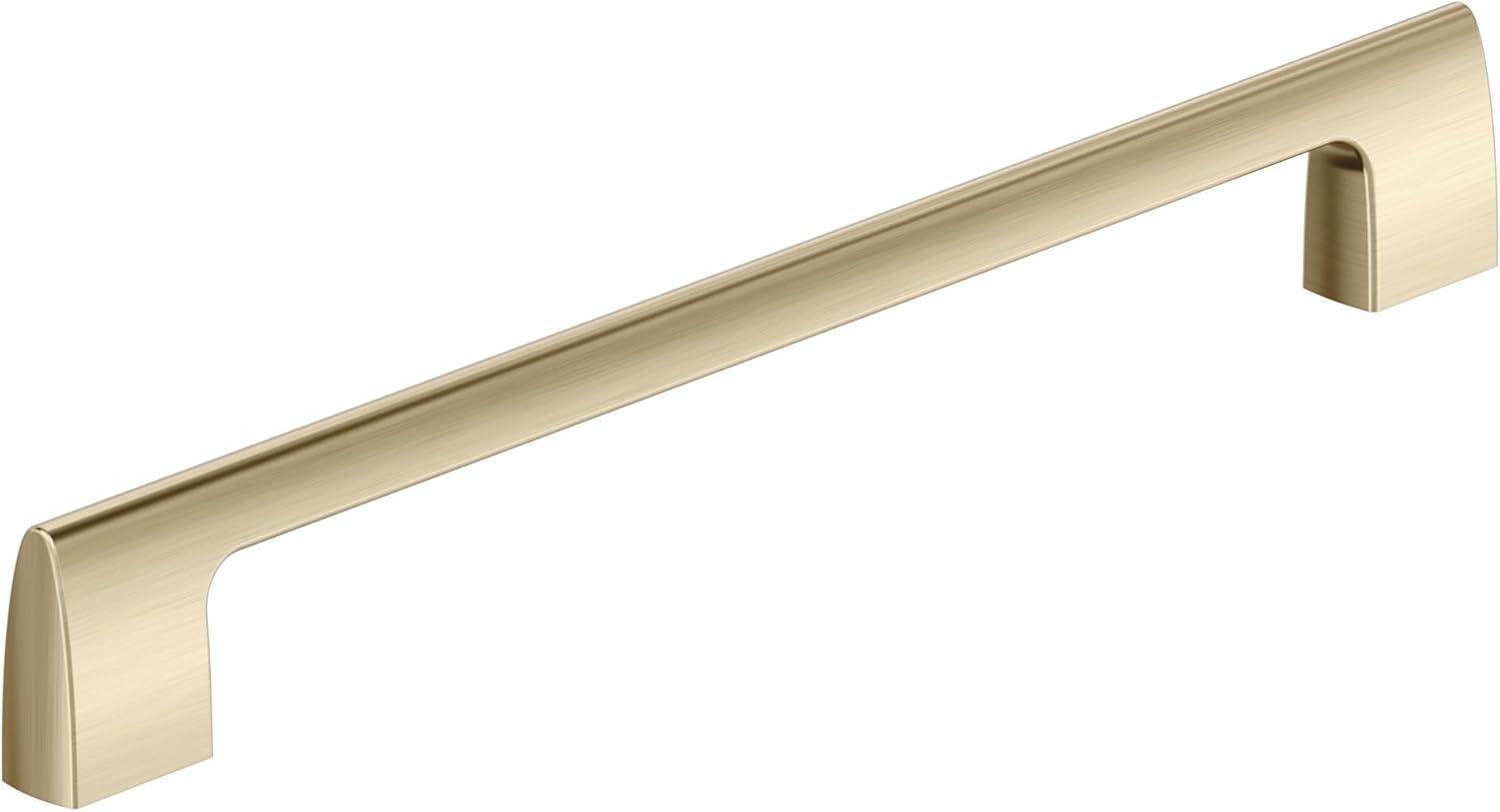 Golden Champagne Polished Bar Cabinet Pull with Mounting Hardware