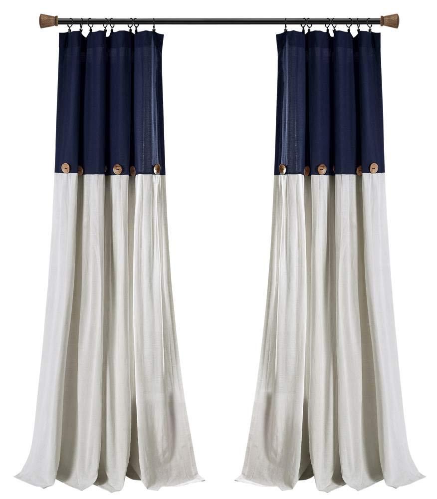 Lush Decor Beckham Window Semi-Sheer Rod Pocket Single Curtain Panel