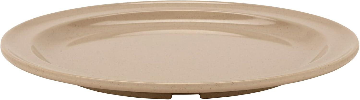 Sandstone 9" Round Chip-Resistant Melamine Dinner Plate