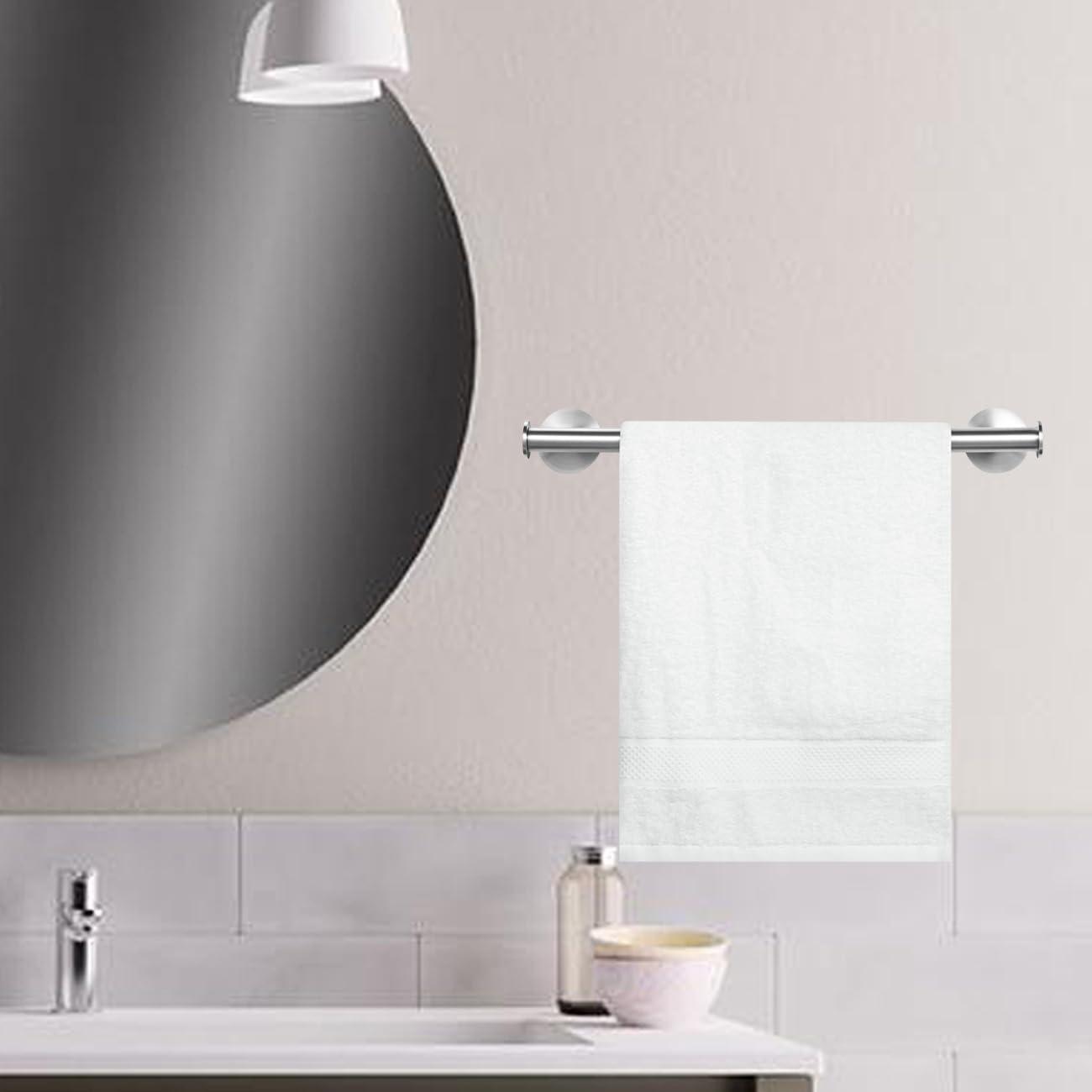16" Towel Bar Rail Brushed Nickel Wall Mounted Towel Holder Bathroom Kitchen Cloths Hanger 304 Stainless Steel