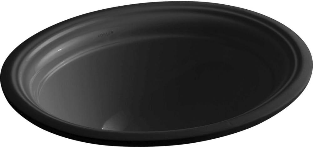 Devonshire Ceramic Oval Undermount Bathroom Sink with Overflow