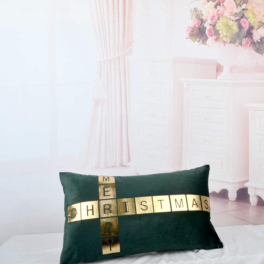 Christmas Decor Textured Velvet Pillow Cover