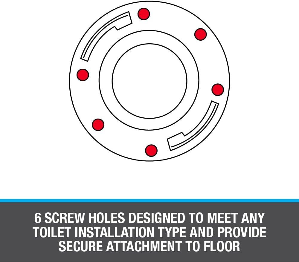 Oatey 43525 Pvc Long Pattern Flange