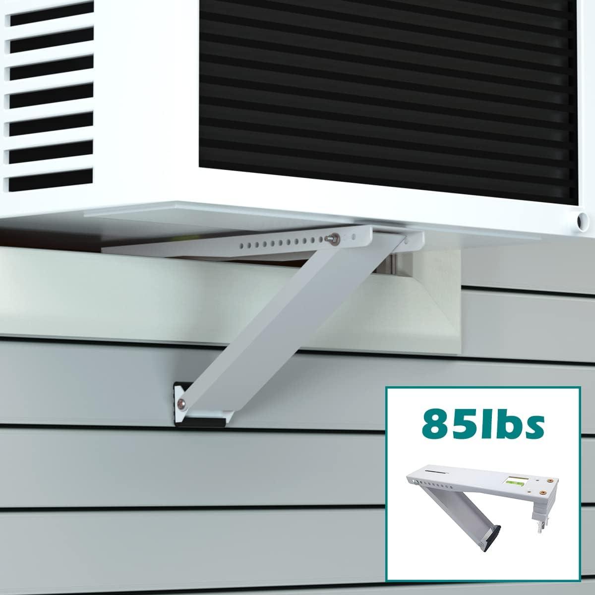 Window AC Bracket,Window Air Conditioner Support Bracket Light Duty,Sturdy Structure AC Unit Bracket,Up to 85lbs, 5,000~12,000BTU(S)