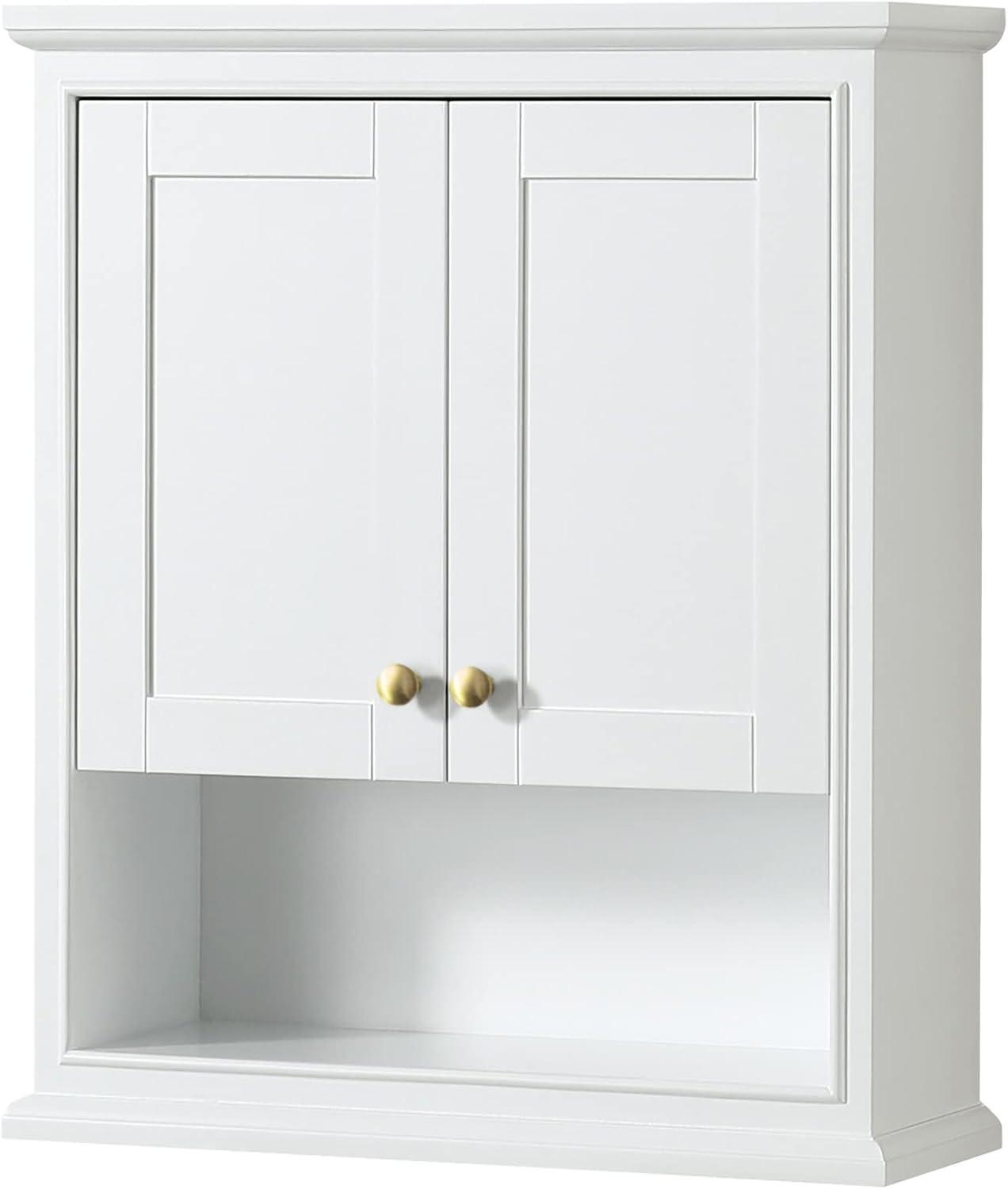 Wyndham Collection Wcs2020wc Deborah 30" Wood Wall Mounted Bathroom Cabinet - White /