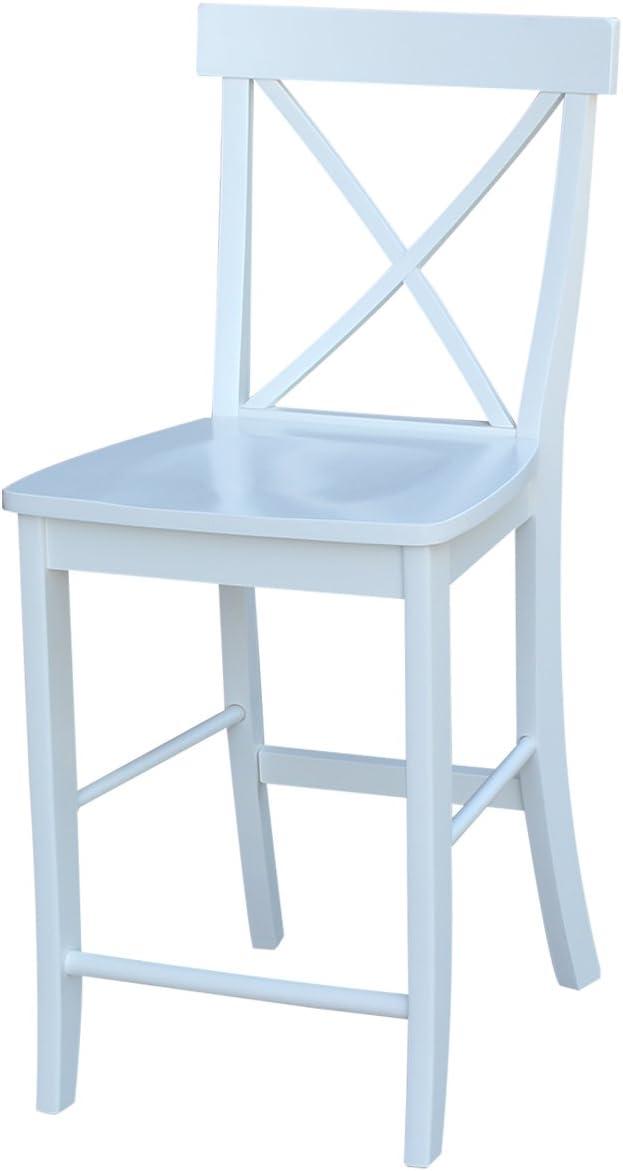 International Concepts X-back Counterheight Stool, 24"SH