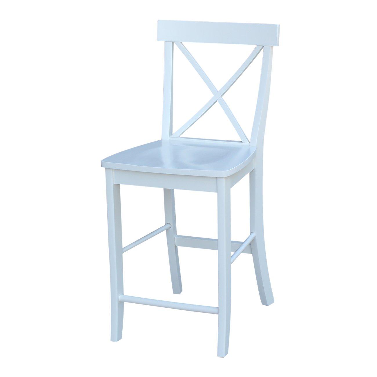 International Concepts X-Back Counter Height Stool - 24" Seat Height