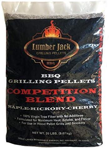 Lumber Jack Competition Blend Maple-Hickory-Cherry BBQ Grilling Pellets  20 lbs.