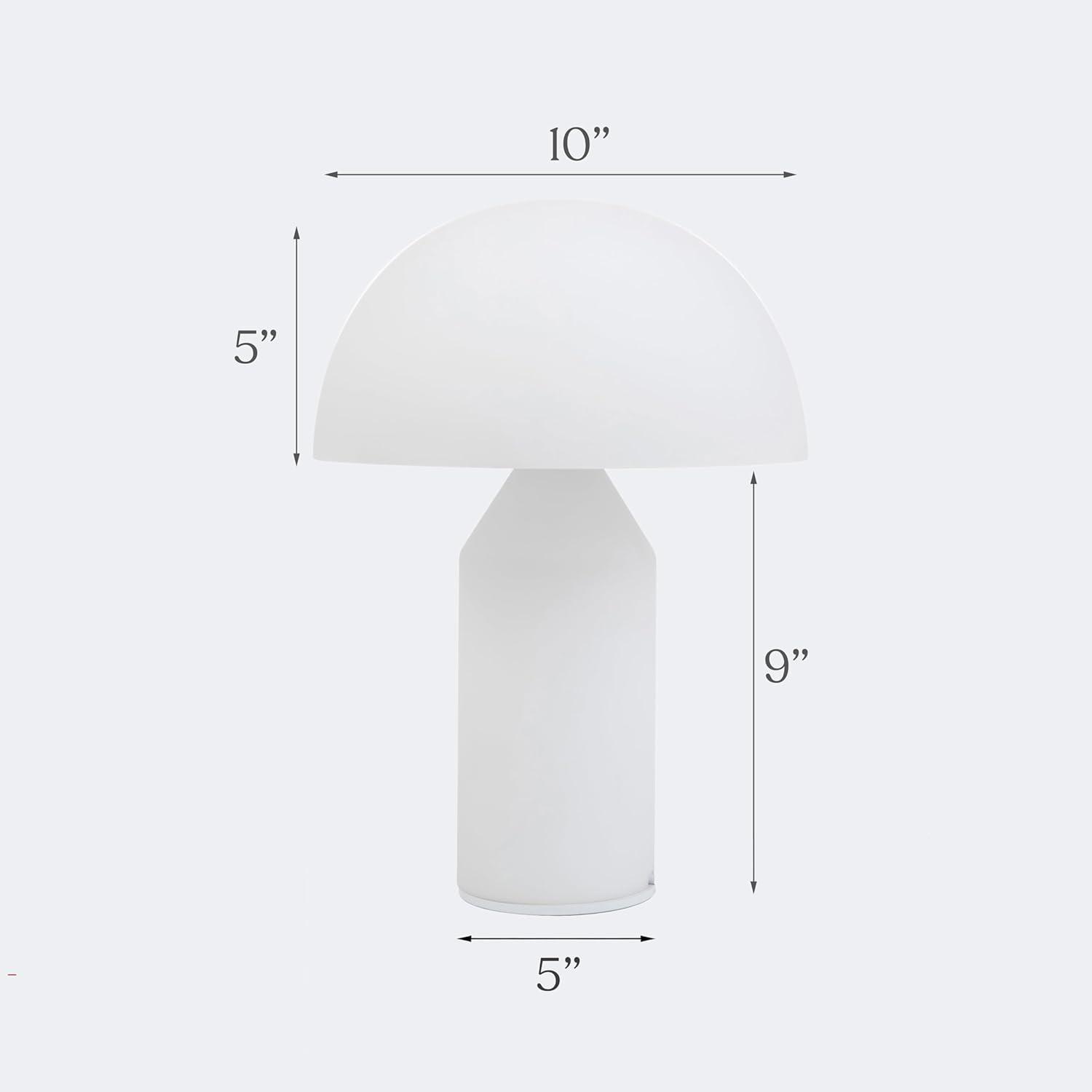 Venus 14 in. Dimmable LED Modern Dome Shade Table Lamp