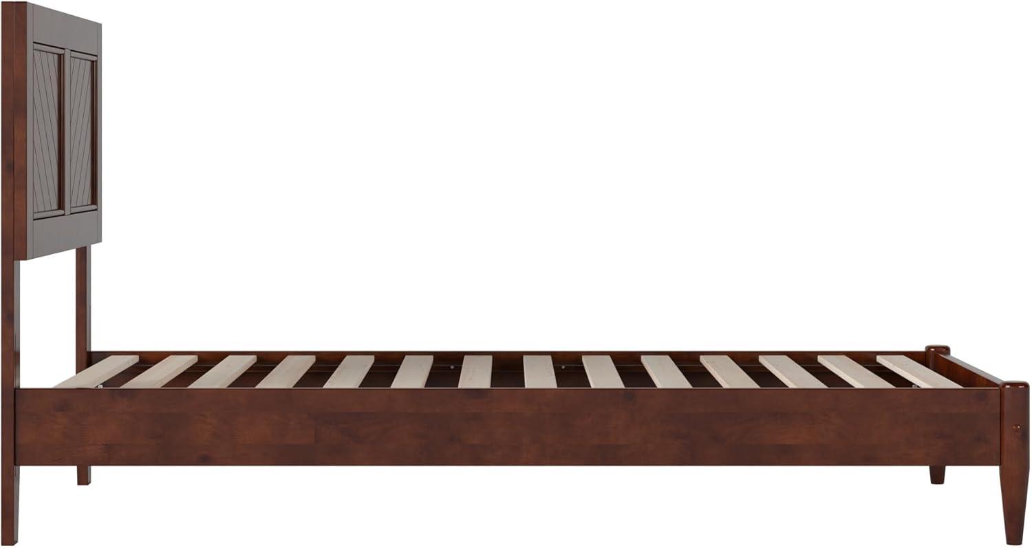 AFI Furnishings Berkshire Twin Solid Wood Low Profile Platform Bed in Walnut