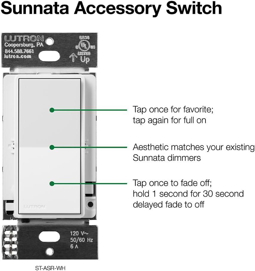 Light Almond Smart Rocker Accessory Switch for LED Dimmers