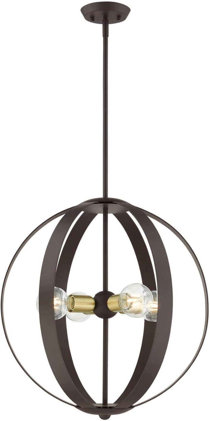 Livex Lighting Modesto 4 - Light Chandelier in  Bronze