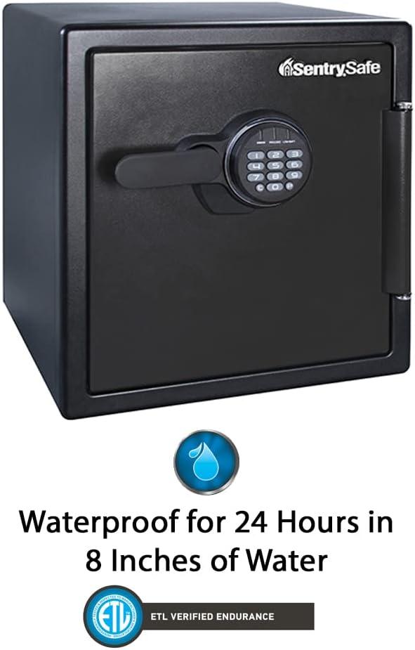 SentrySafe SFW123ES Water and Fire Resistant Safe with Digital Keypad Lock, 1.23 Cu. ft.