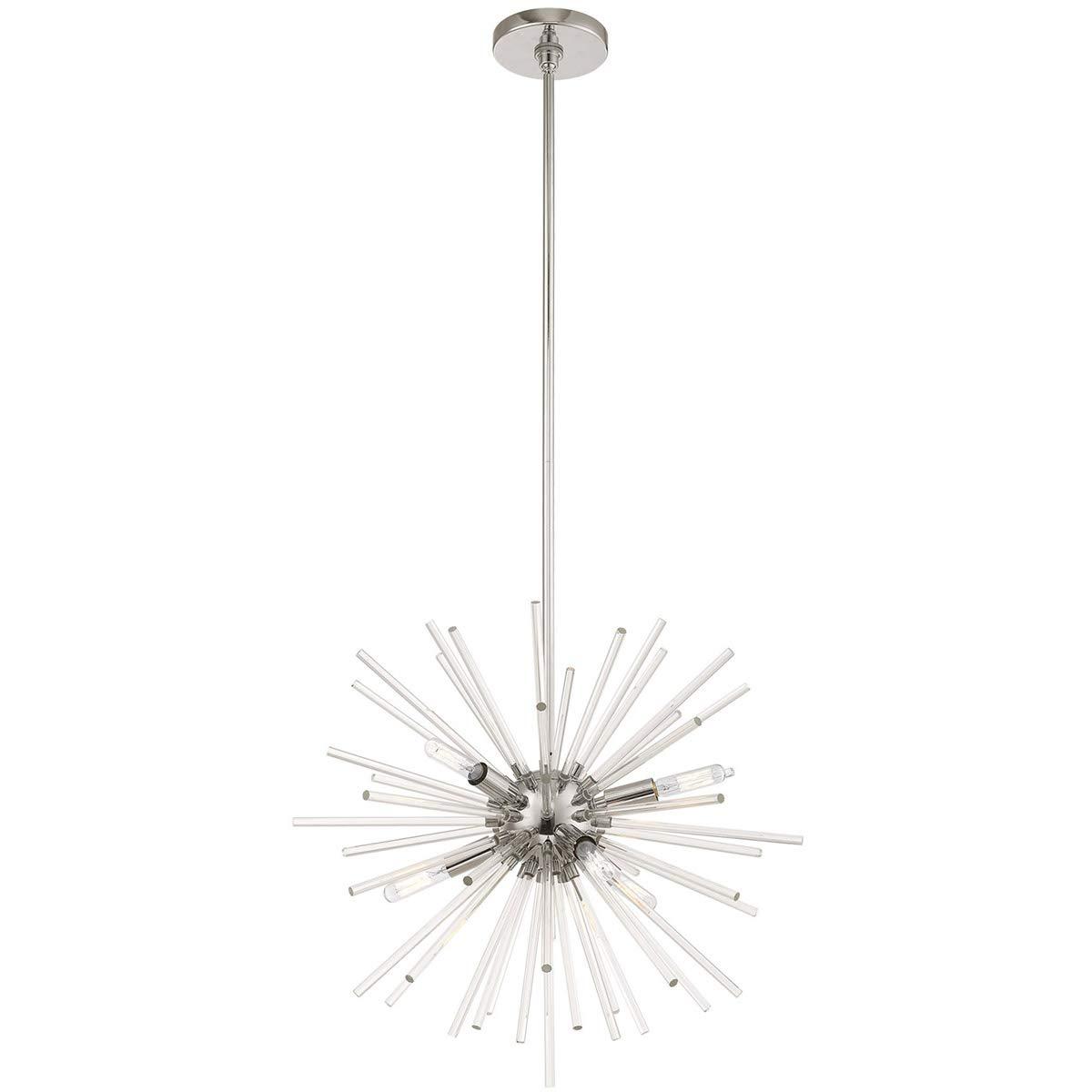 Livex Lighting Utopia 6 - Light Chandelier in  Polished Chrome