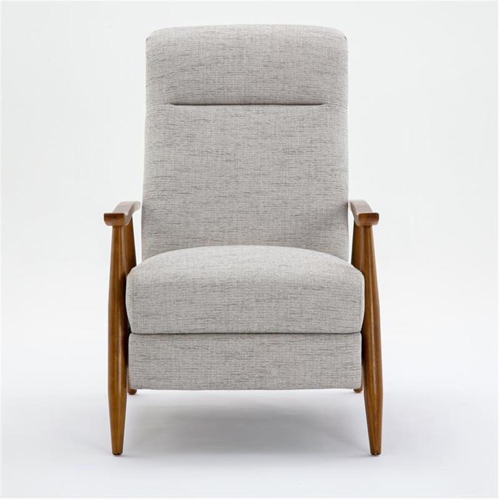 Comfort Pointe Terni Press-Back Recliner Sea Oat: Upholstered Polyester, Wood Frame, Foam Fill