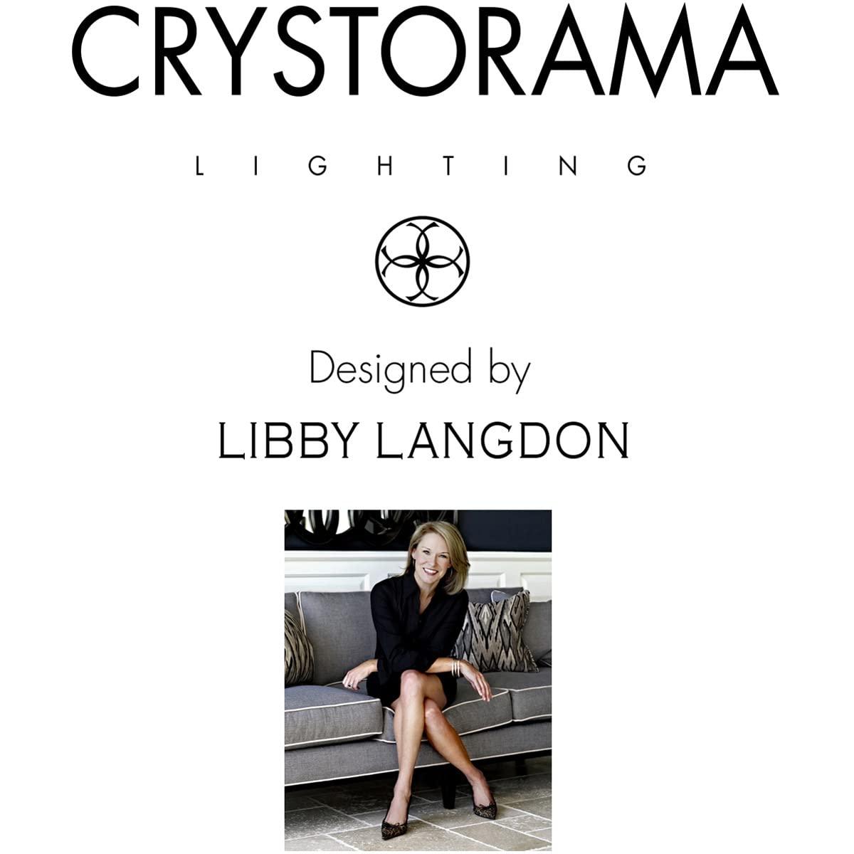 Crystorama Libby Langdon Sylvan 1 Light Polished Nickel Sconce