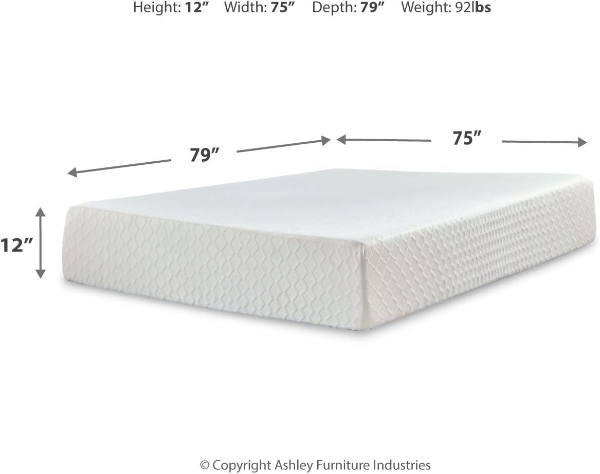 Signature Design by Ashley 12 Inch Chime Ultra Plush Memory Foam Mattress