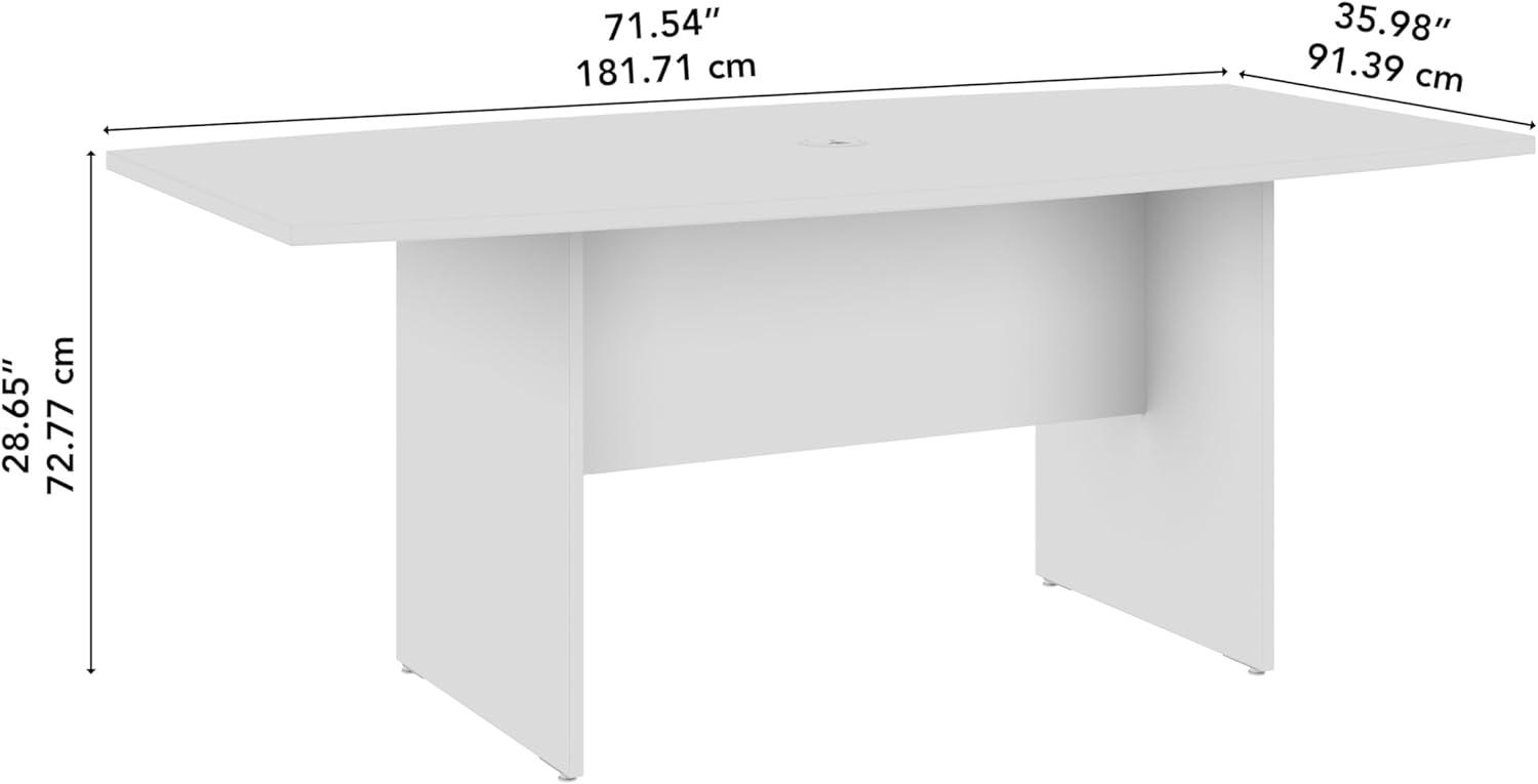 72'' Boat Shaped Conference Table