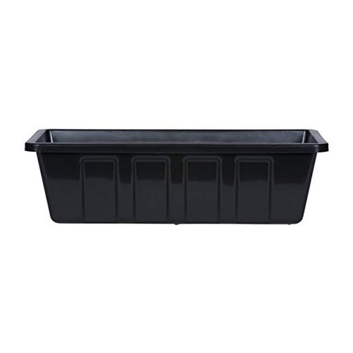 Novelty Poly-Pro Plastic Indoor/Outdoor Liner/Planter Flower Box, Black, 18 inch