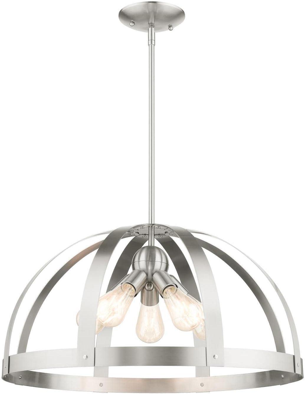 Livex Lighting Stoneridge 5 - Light Pendant in  Brushed Nickel