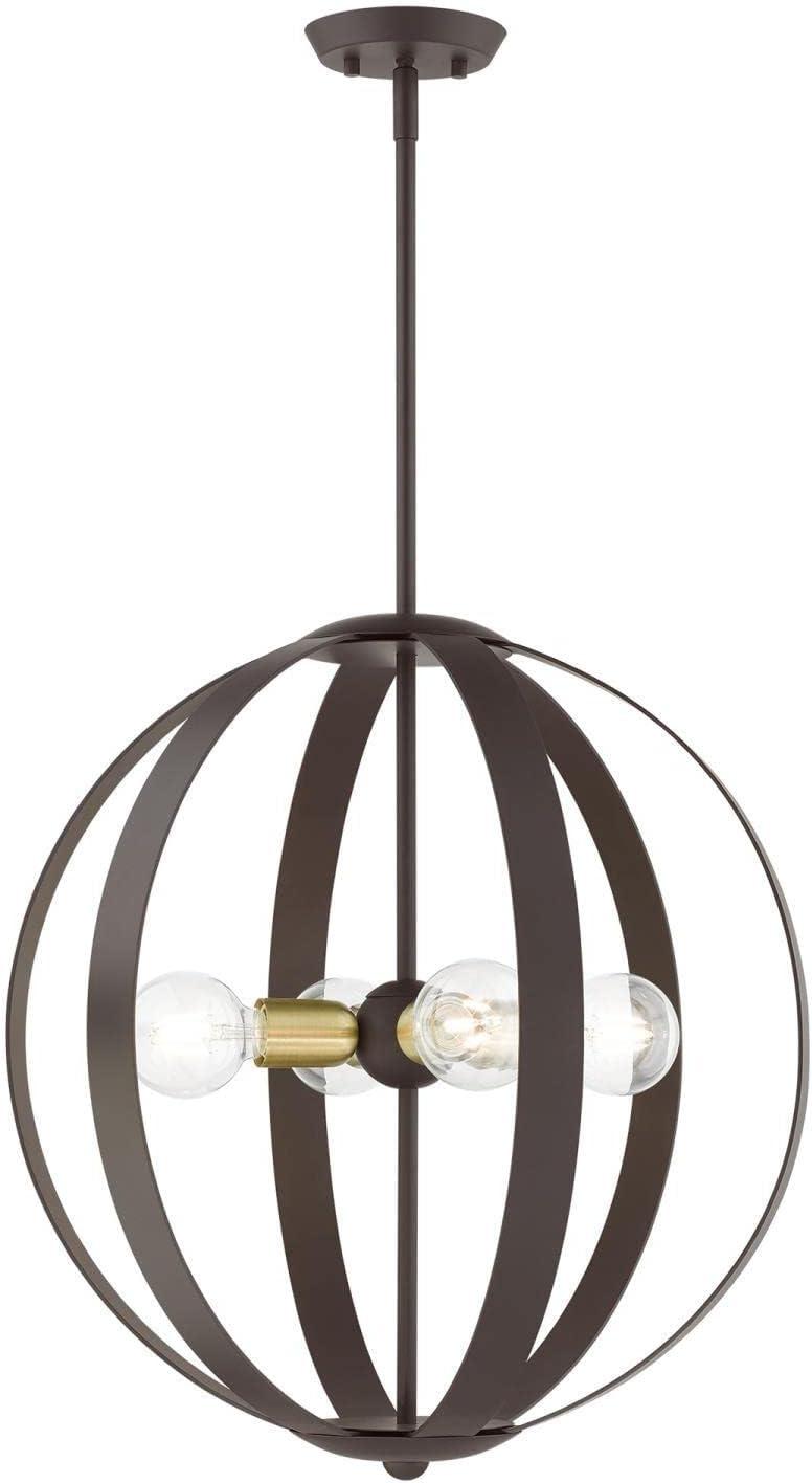 Livex Lighting Modesto 4 - Light Chandelier in  Bronze