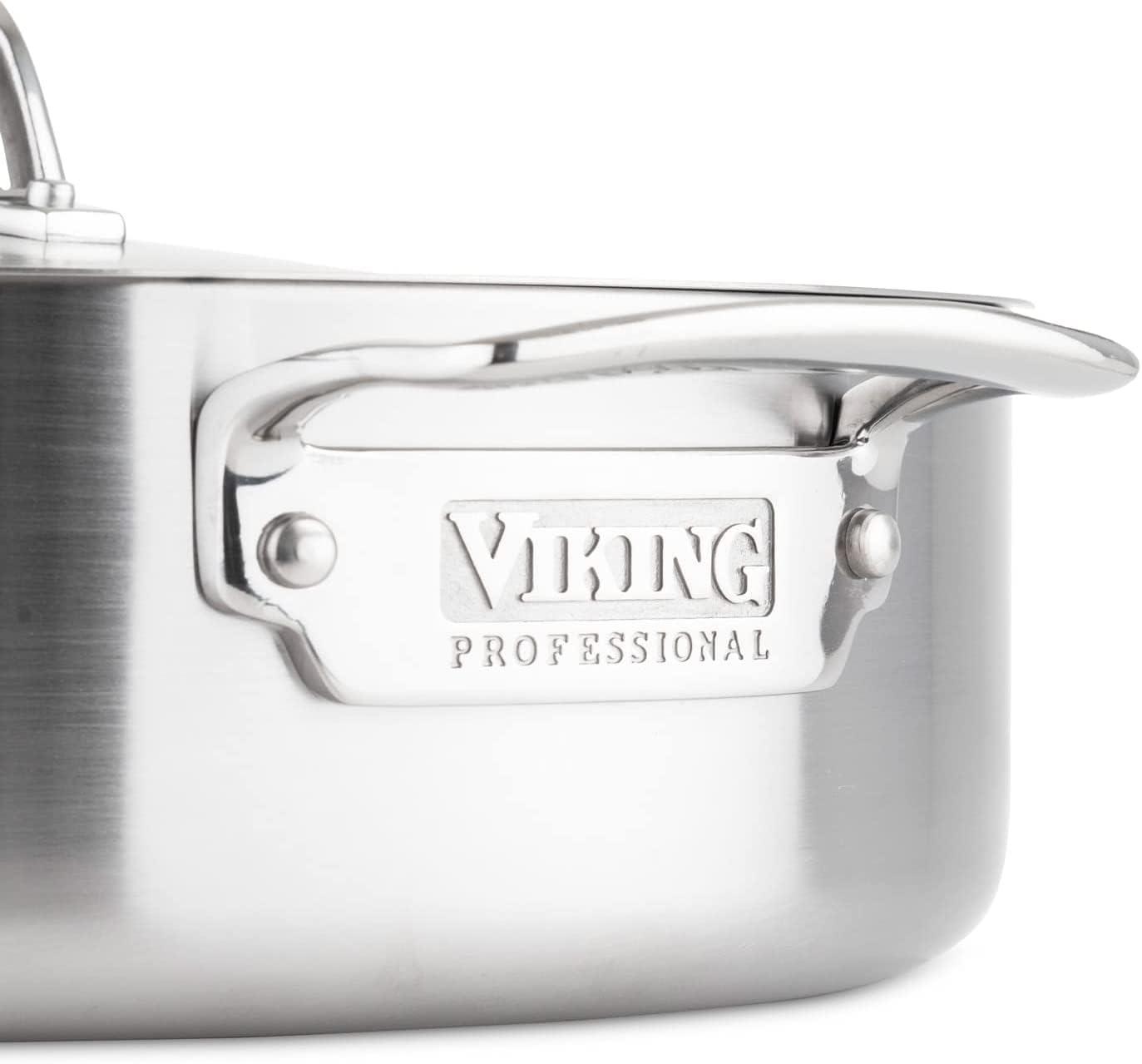 Viking Professional 5-Ply Stainless Steel Casserole Pan