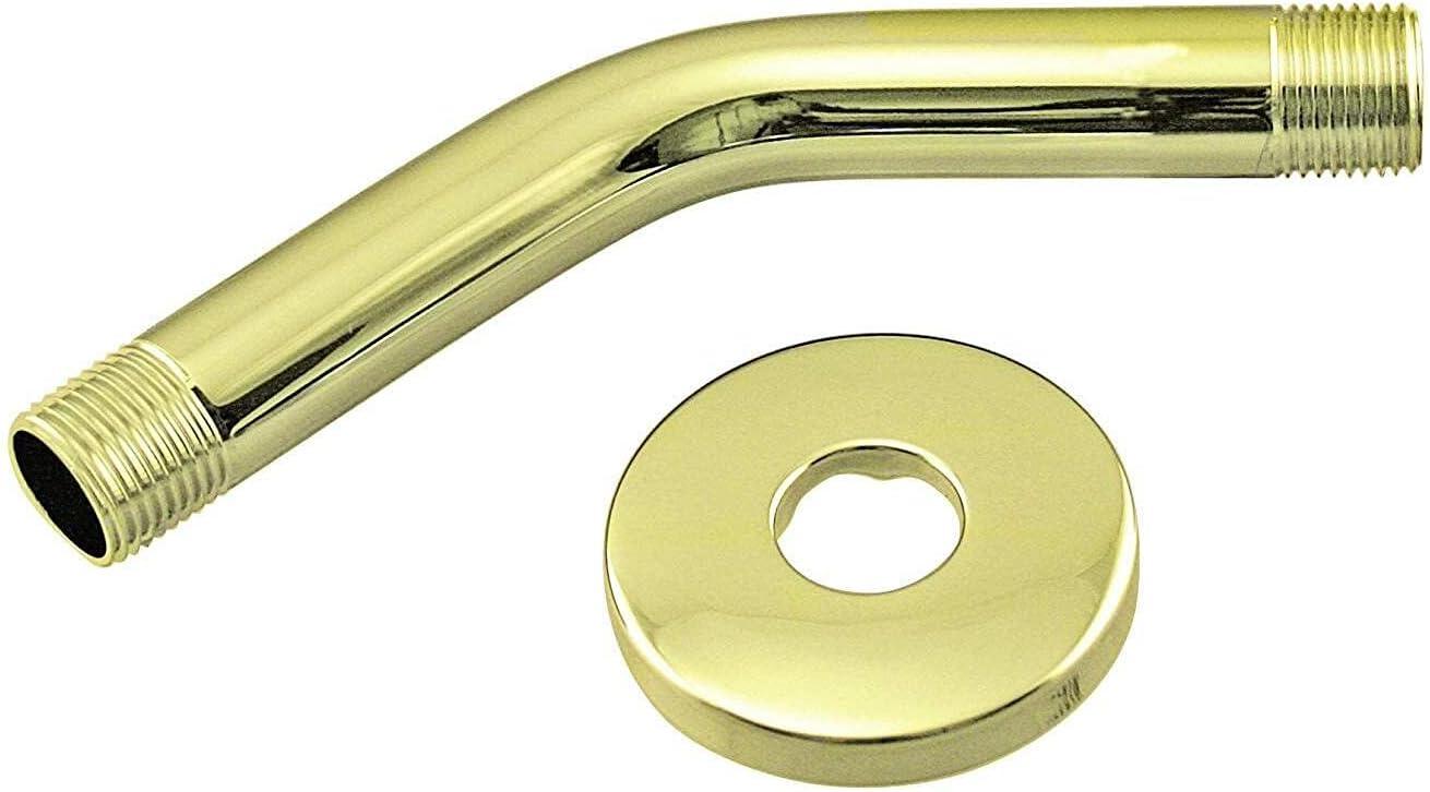 1/2" IPS x 6" Wall Mount Shower Arm with Sure Grip Flange