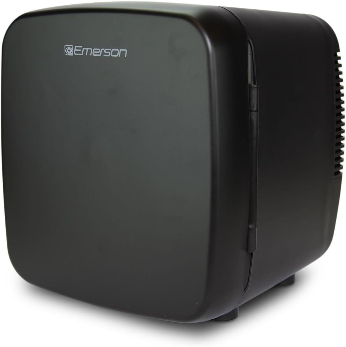 Emerson Emerson EFC-5001 Portable XL Mini Fridge Cooler for 12 Cans, 8L Capacity, AC/DC Power Compatibility, Removable Shelf, Lightweight Design – Ideal for Home, Office, Travel, Dorms, and Outdoor Use