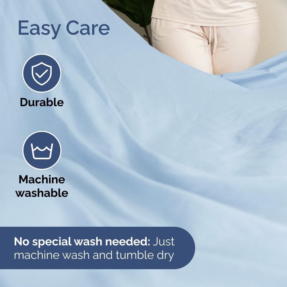 CGK Linens 6 Piece Extra Deep Pocket Ultra Soft & Cooling Sheet Set
