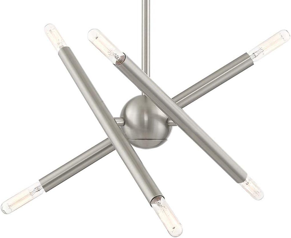 Livex Lighting Soho 6 - Light Chandelier in  Brushed Nickel