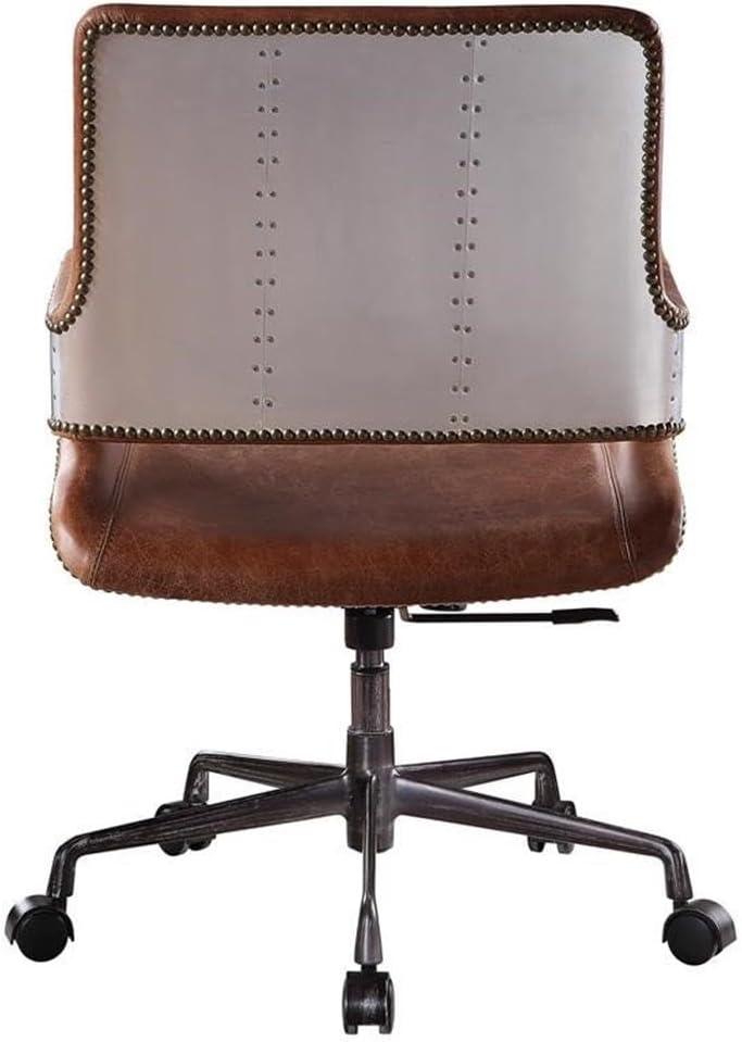 ACME Kamau Executive Office Chair with Lift in Vintage Cocoa