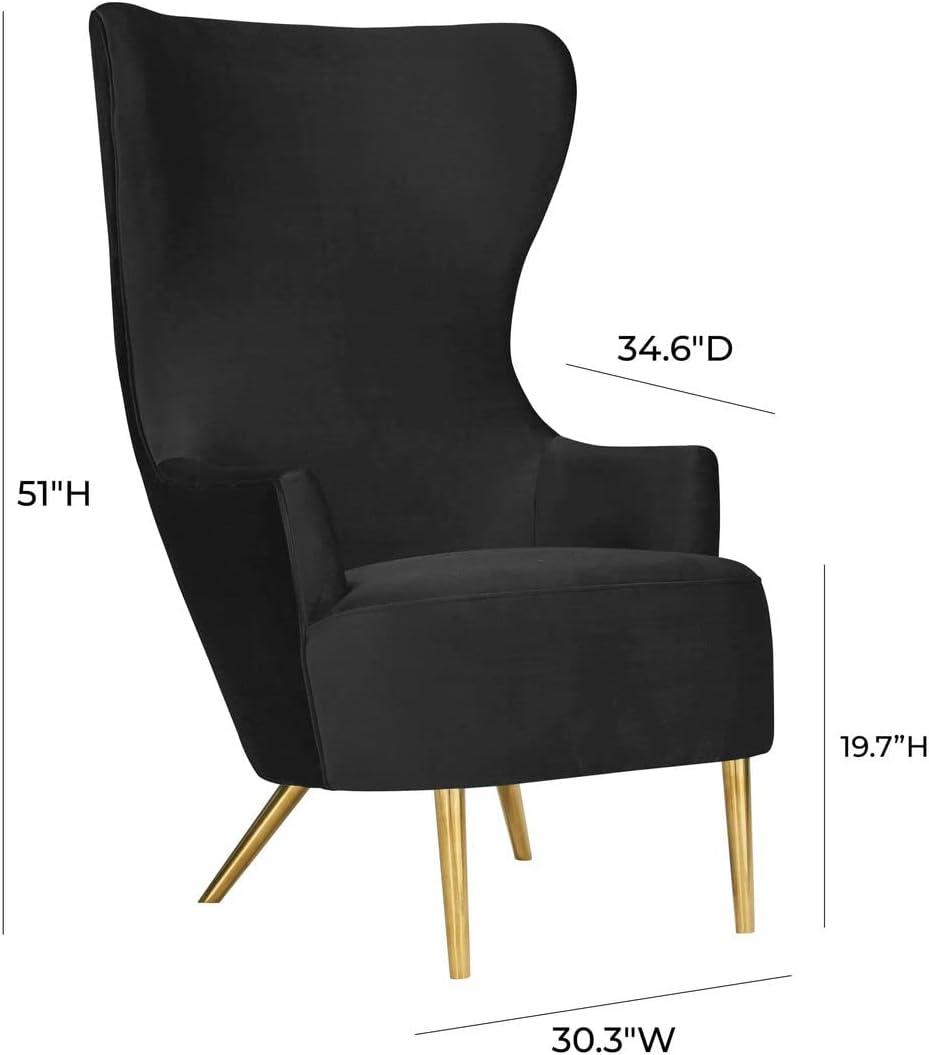 Julia Velvet Wingback Chair