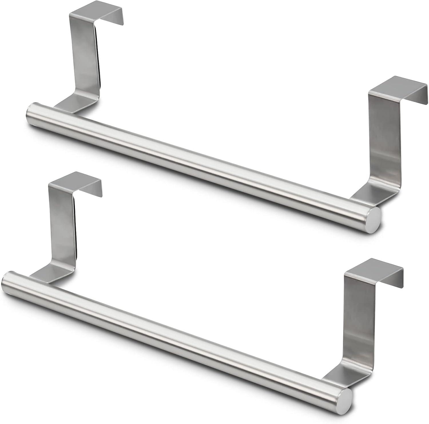 Suploo AUMJJE19 2 Pack Stainless Steel Over Door Towel Rack Bar Holders