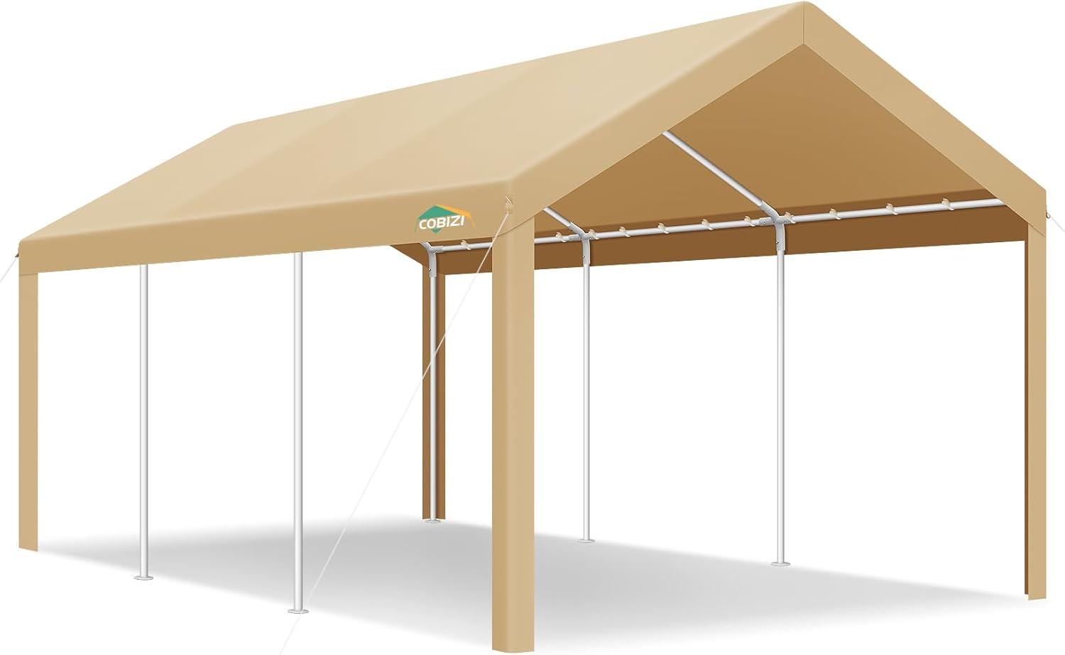 Carport 10'x20' Heavy Duty Portable Garage, Upgraded Car Canopy