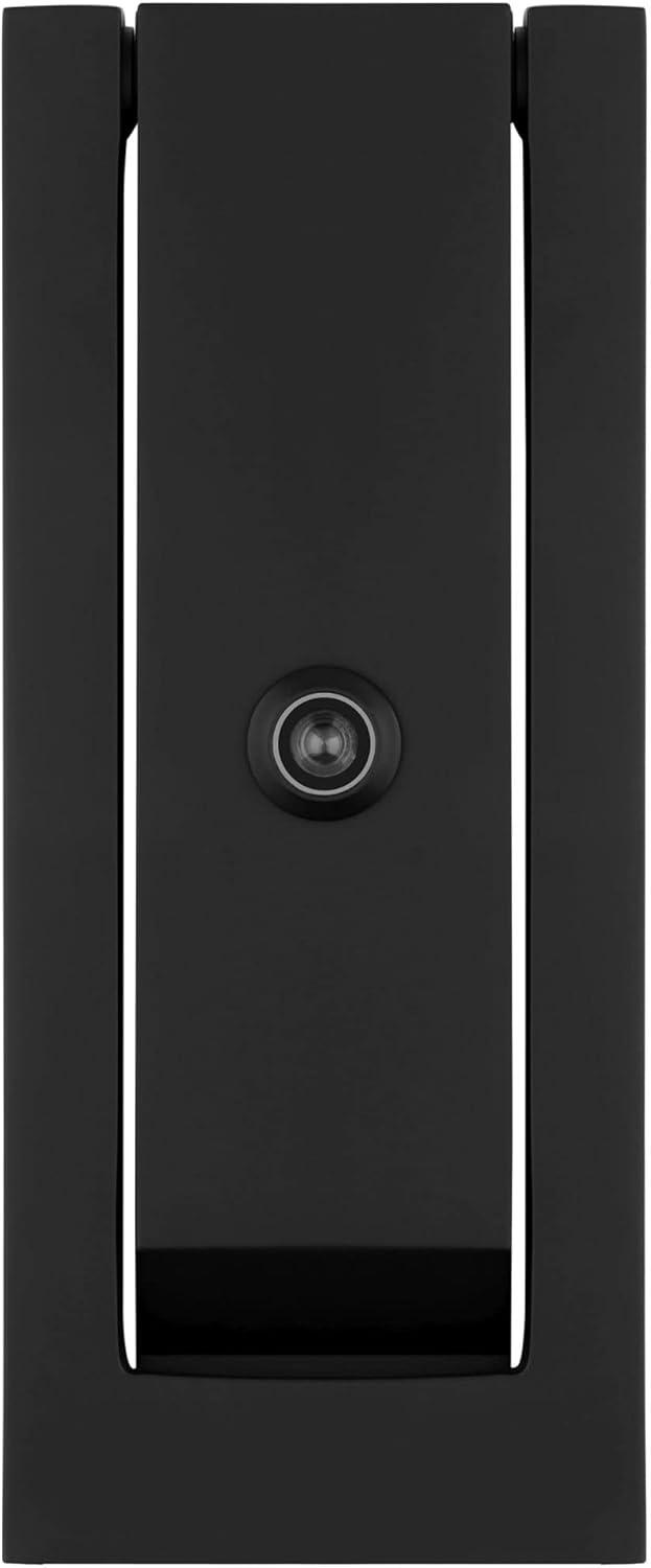 Baldwin 0185 Modern Rectangular Door Knocker - Black