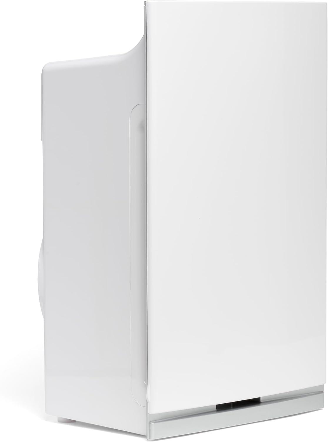 White Compact HEPA Air Purifier with Odor Absorbing Filter