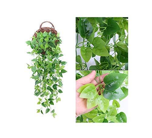 Ophelia & Co. Fake Hanging Plants Vines(2Pcs) Artificial Ivy Greenery Garlands For Home Bedroom Living Aesthetic Indoor,Outdoor Farmhouse Decorations(No Basket)