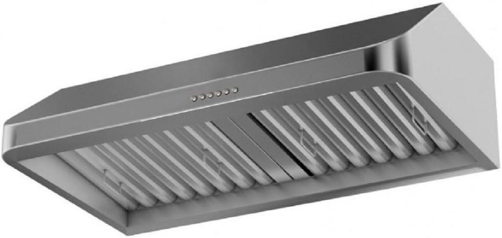 30" 600 CFM Ducted Under Cabinet Range Hood in Brushed 430 Stainless Steel