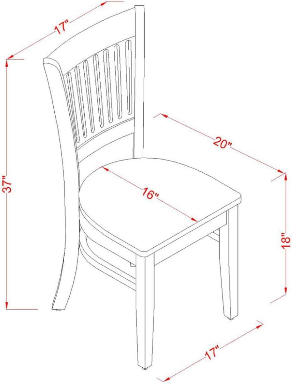 Linen White 3-Piece Rubber Wood Dining Set