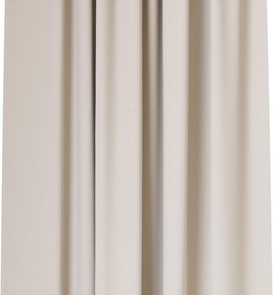 Linen Blackout Polyester Rod Pocket Curtain Panels, 84" Set of 2