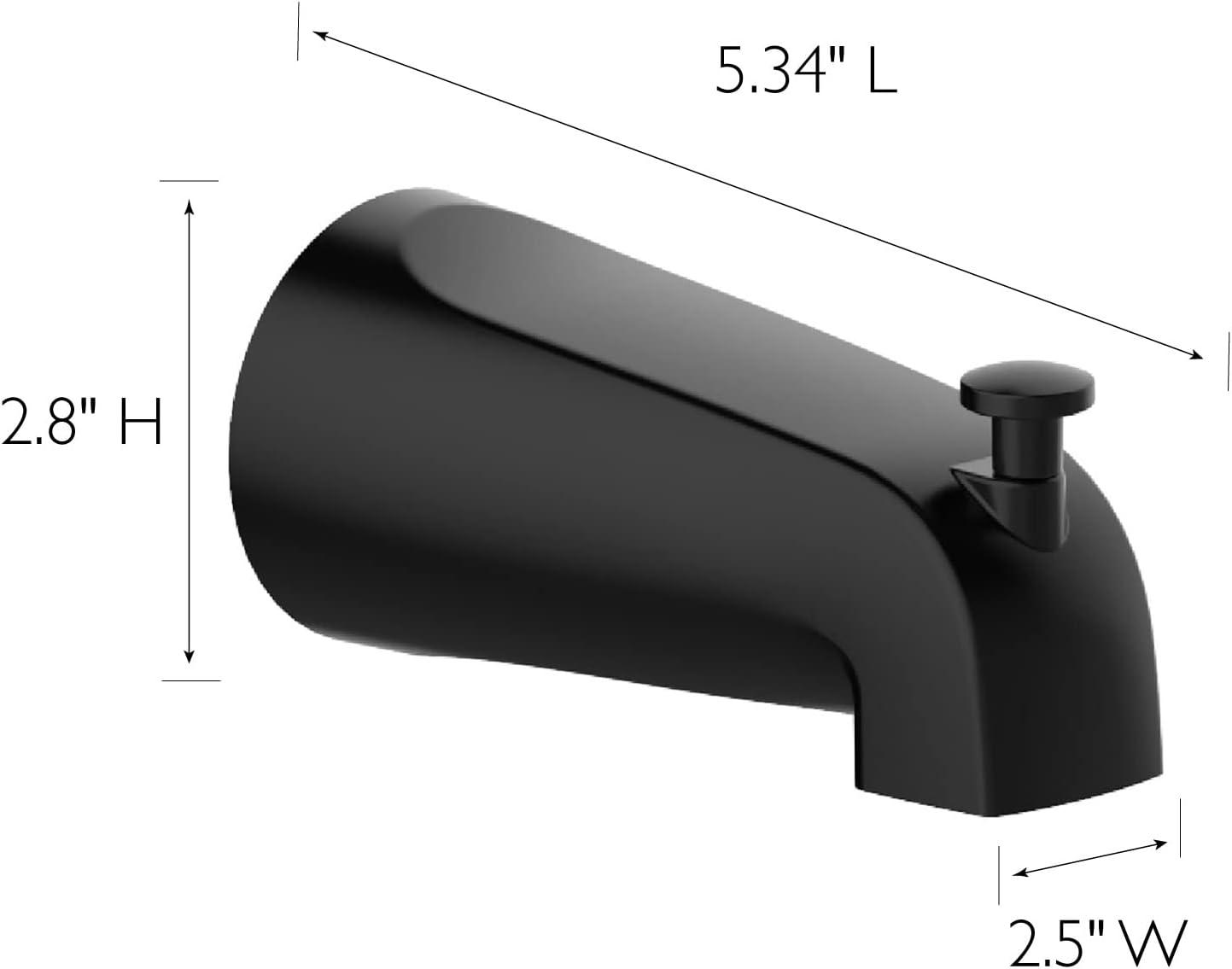 Wall Mounted Tub Spout with Diverter