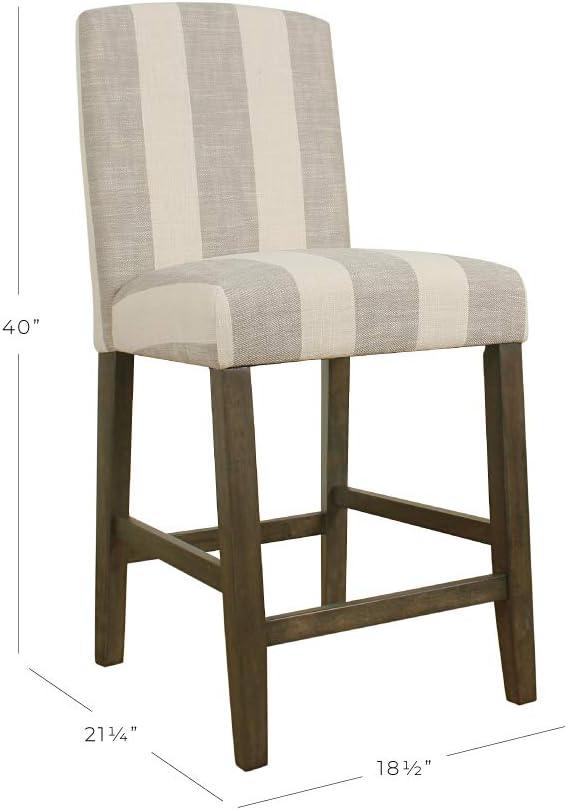 24" Curved Top Counter Height Barstool - HomePop