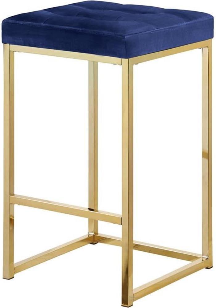 GOODSILO Upholstered Counter Stool with Metal Frame
