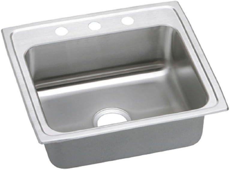 Elkay 22" Stainless Steel Single Bowl Drop-In Kitchen Sink