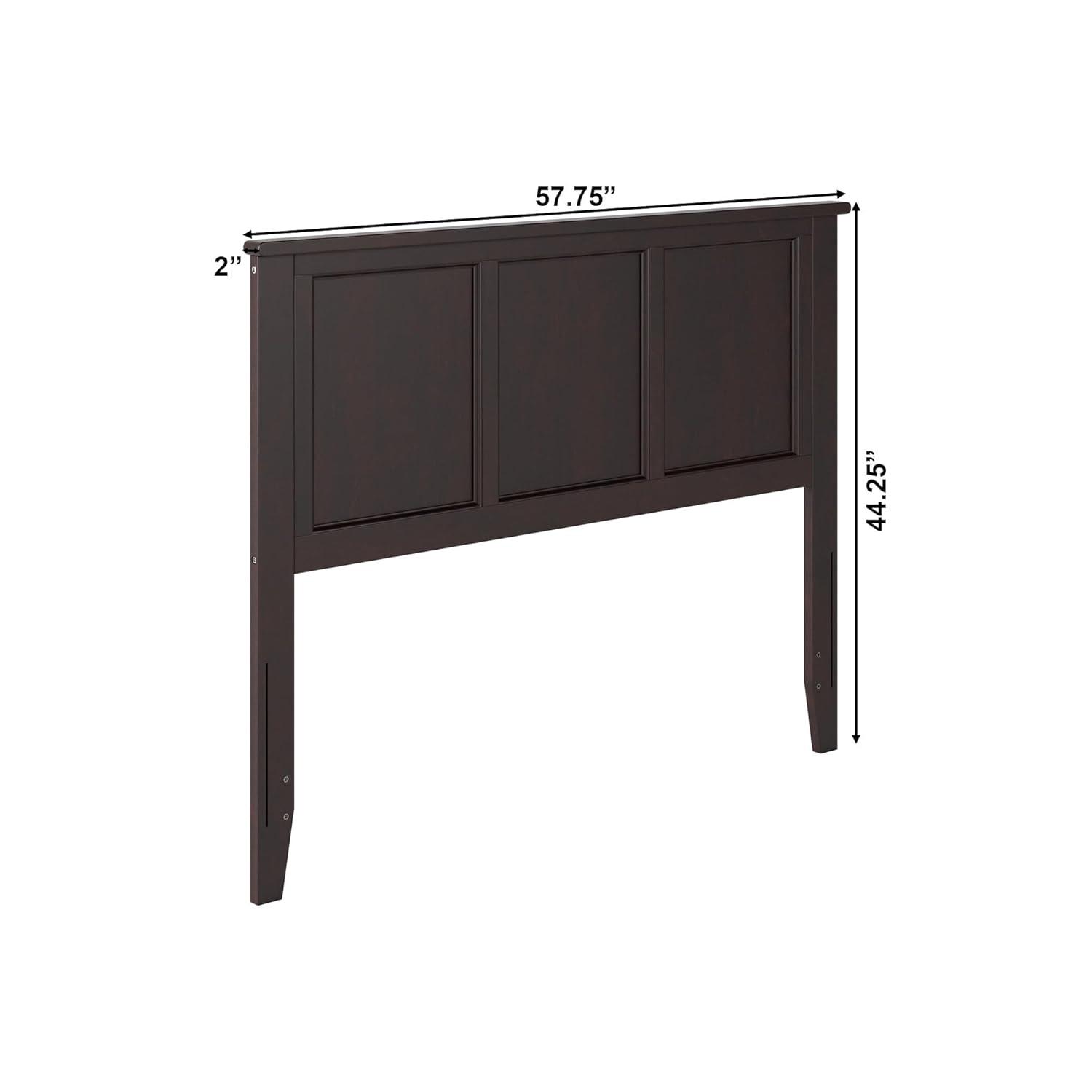 AFI Furnishings Madison Full Headboard with Turbo Charger in Espresso