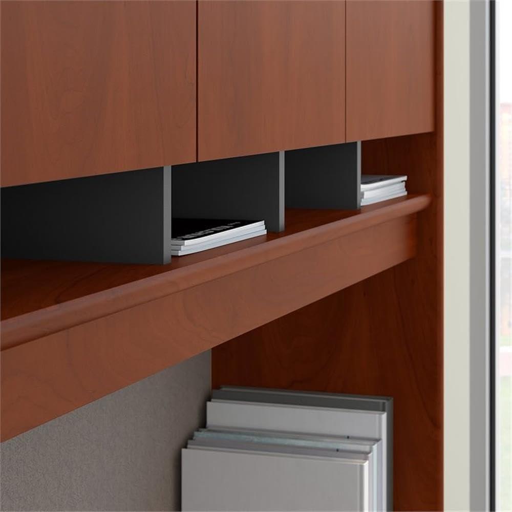 Series C 72"W U-Shaped Desk with Hutch and Storage in Hansen Cherry