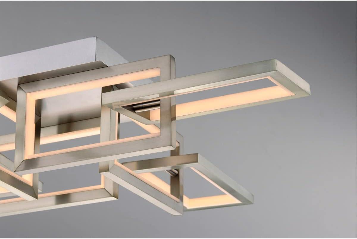 Sataria 8 - Light 29.25" Unique/Statement Geometric LED Flush Mount