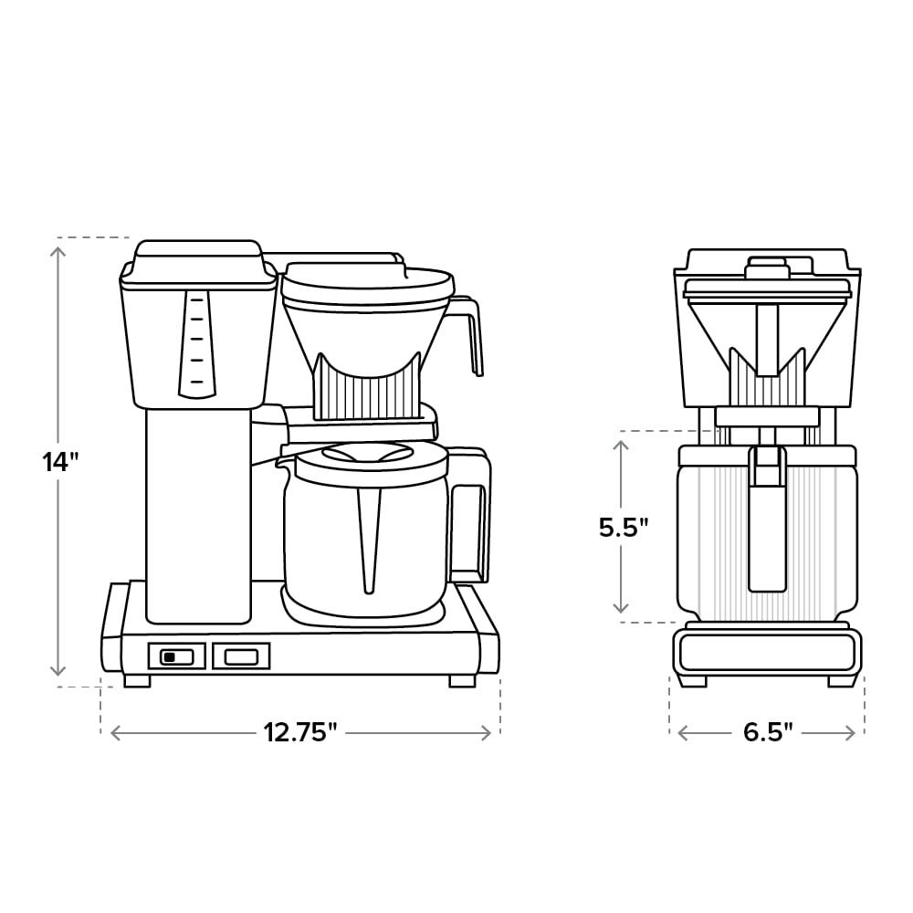Moccamaster KBGV Select Glass Brewer 10-Cup Pistachio Coffee Maker