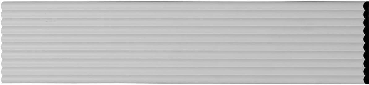 Primed White Fluted Panel Moulding, 94.5" Length (12-Pack)