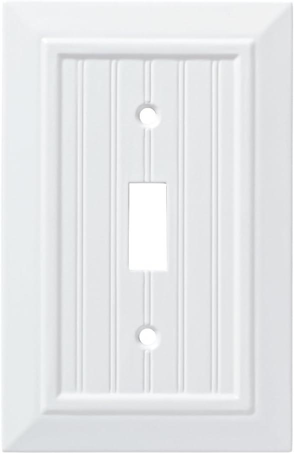 Franklin Brass Classic Beadboard 1-Gang Toggle Light Switch Wall Plate